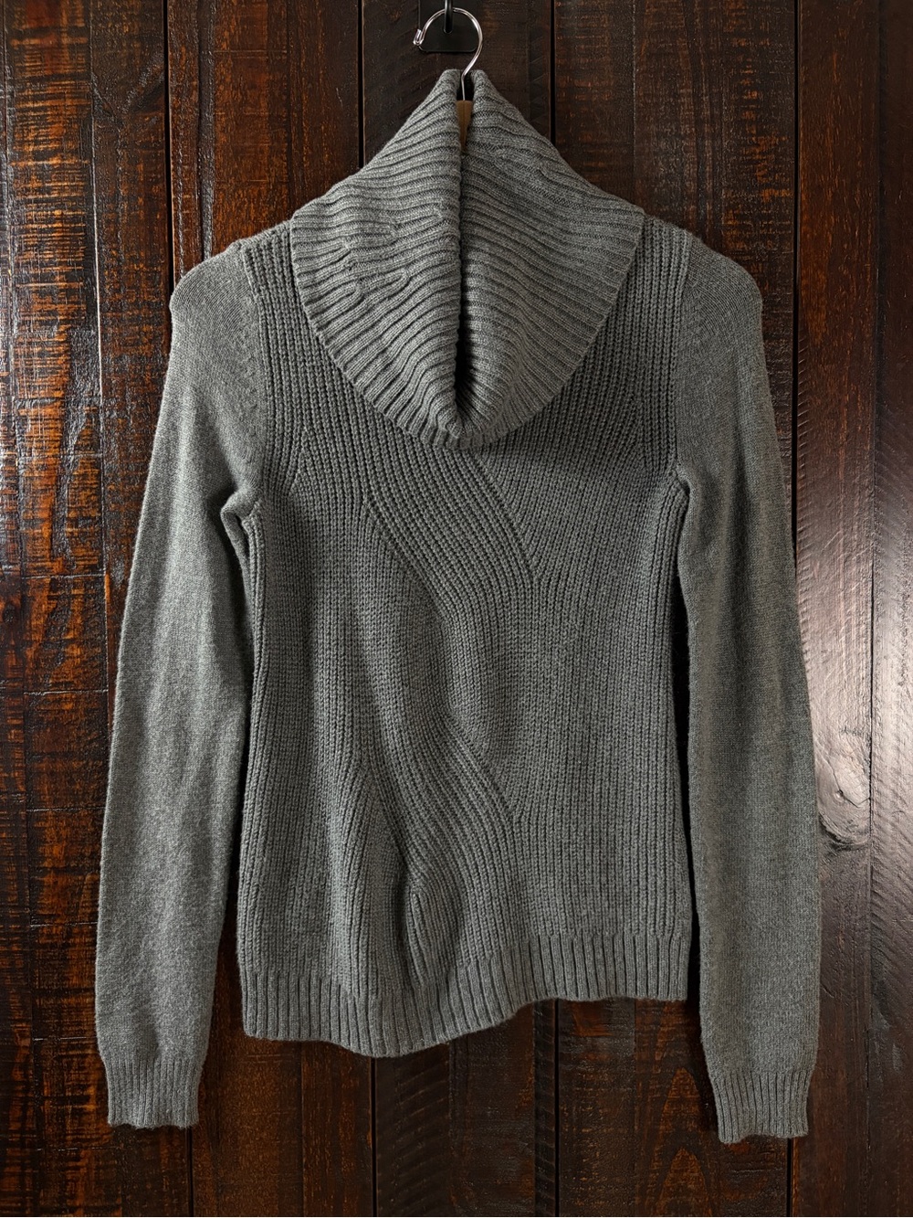 GAP Very Soft Cowl Neck Gray Sweater XS
